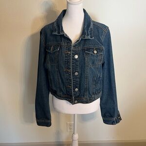 Rue21 Dark Blue Denim Jacket with Button Front